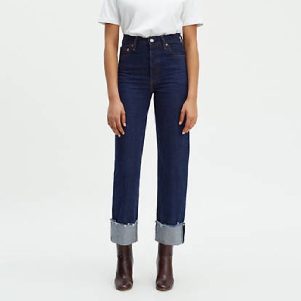 LEVIS RIBCAGE STRAIGHT SELVEDGE WOMEN'S JEANS